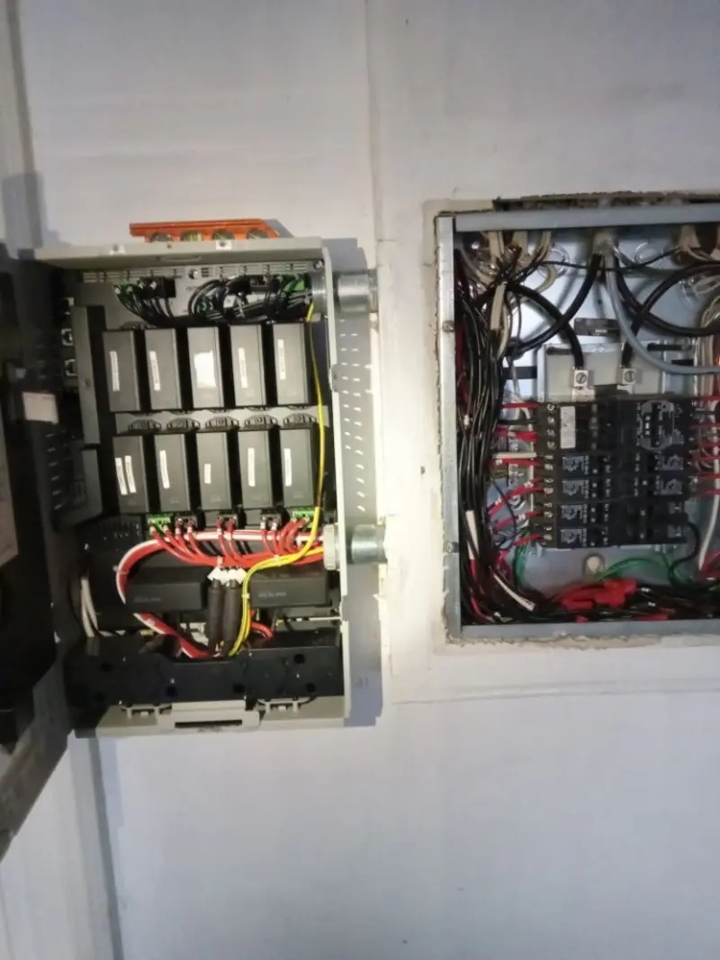 Electrical panel upgrade completed for Security Camera Wiring in Cherryville